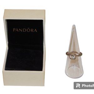 Pandora Rose Gold Timeless Elegance Ring Size 6